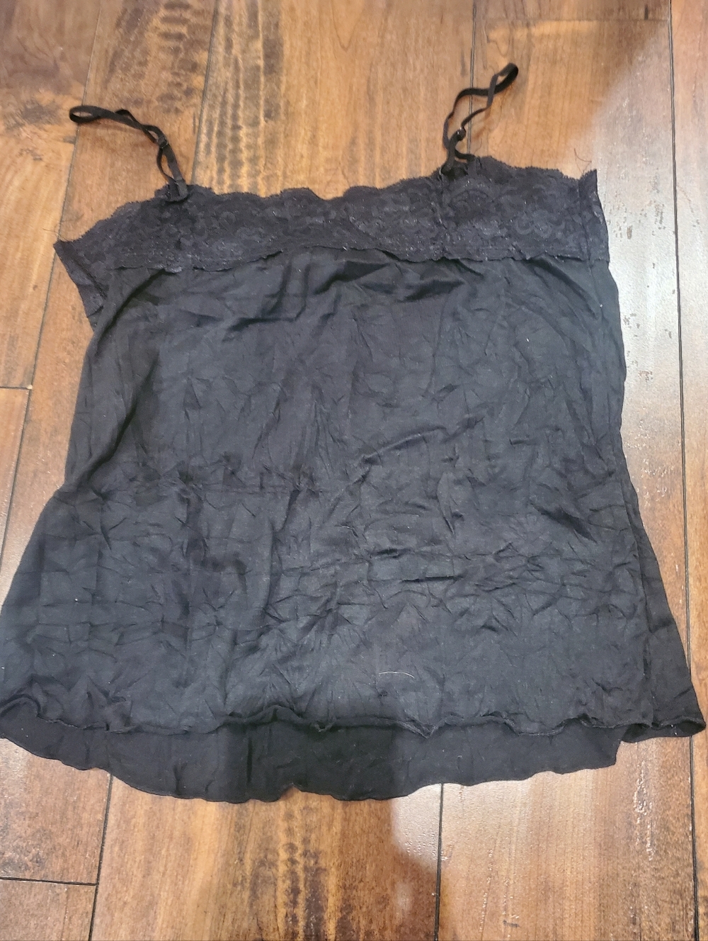 Eyeshadow Black Lace-Trim Camisole Large - Picture 4 of 8